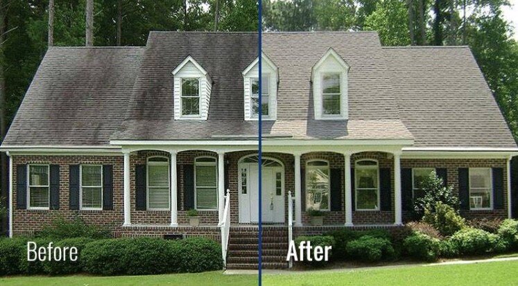 Before and After Image of Roof in Rhode Island
